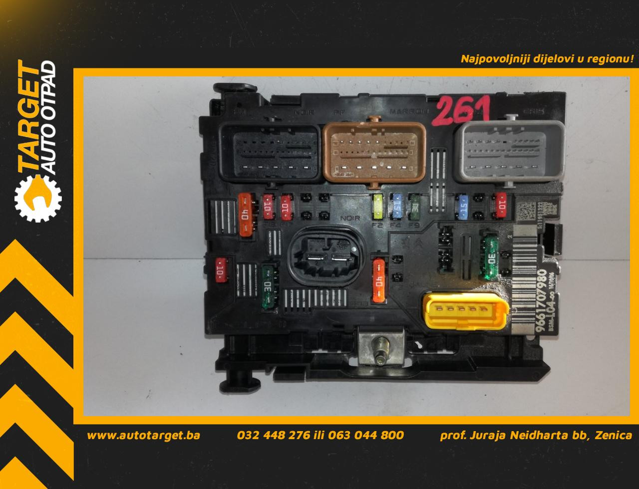 DIJELOVI ELEKTRONIKA MODUL PEUGEOT 307 > 01-05 9661707980
