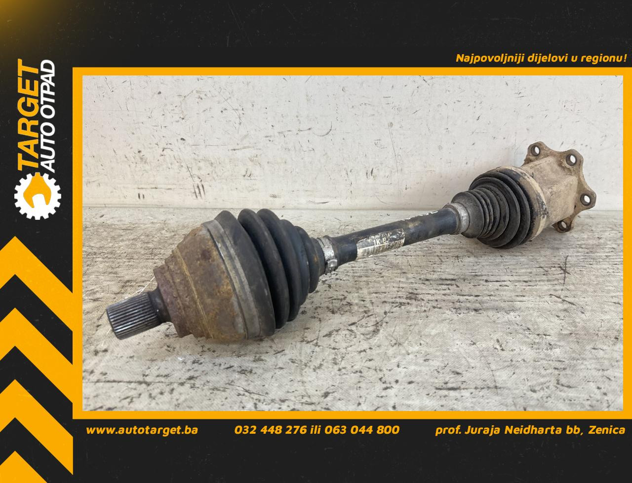 DIJELOVI POLUOSOVINA VW CADDY > 10-15 2.0 1K0407271KB