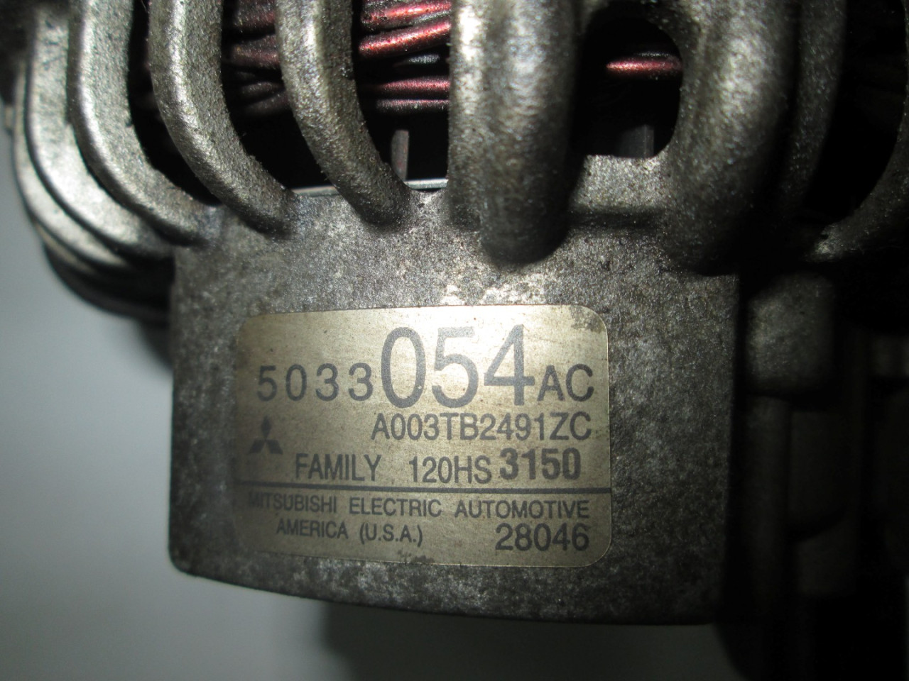 ALTERNATOR CHRYSLER/DODGE PT CRUISER > 01-10 A003TB2491