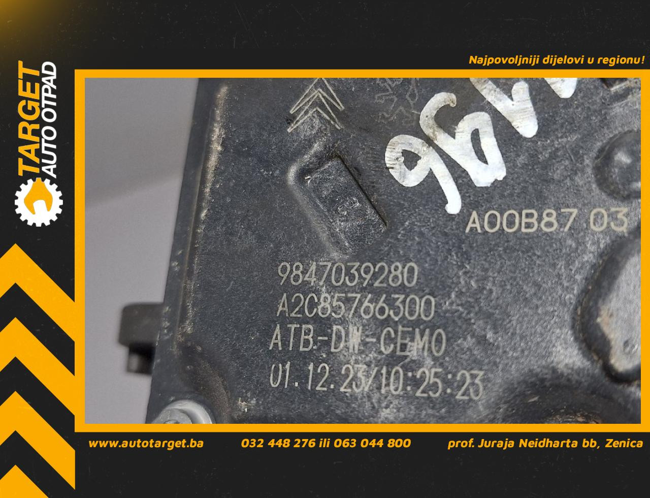 DIJELOVI DOZER KLAPNA OPEL MOVANO > 14- 2.2 9847039280