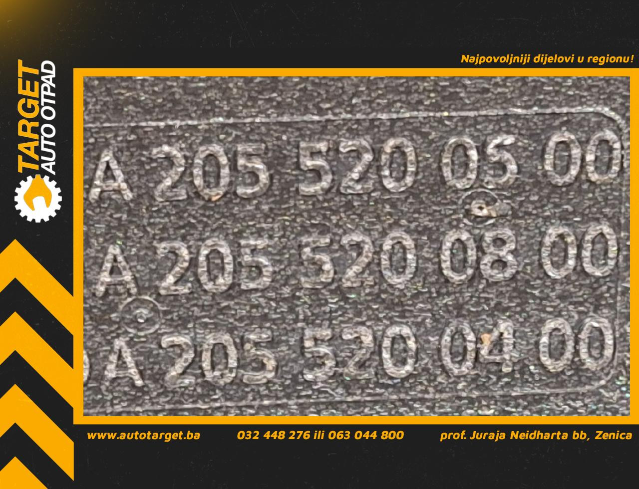 POTPORA PREDNJEG BRANIKA MERCEDES C KLASA (W205/S205) > 14-18 A20