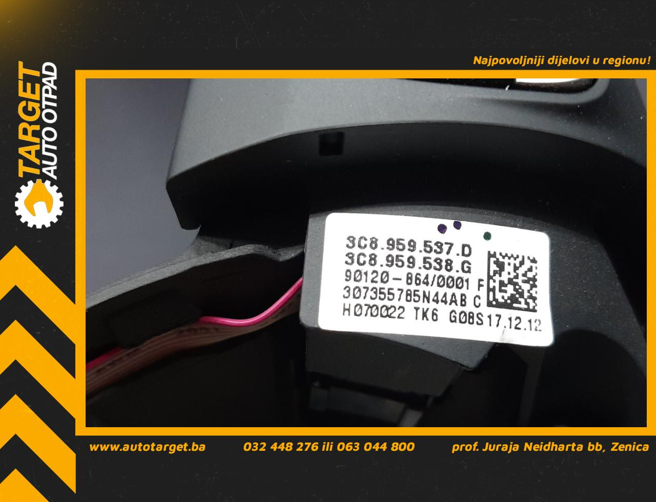 DIJELOVI VOLAN VW PASSAT CC > 12-17 3C8959537D