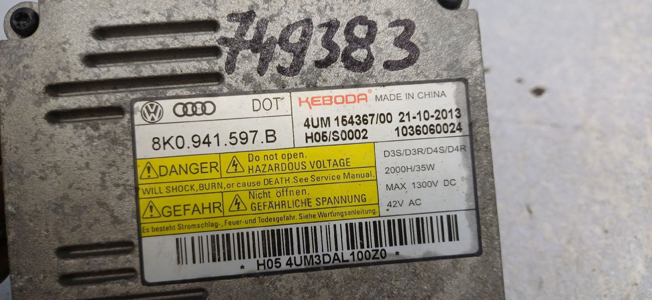 DIJELOVI BALAST FARA SKODA SUPERB > 19- 8K0941597B