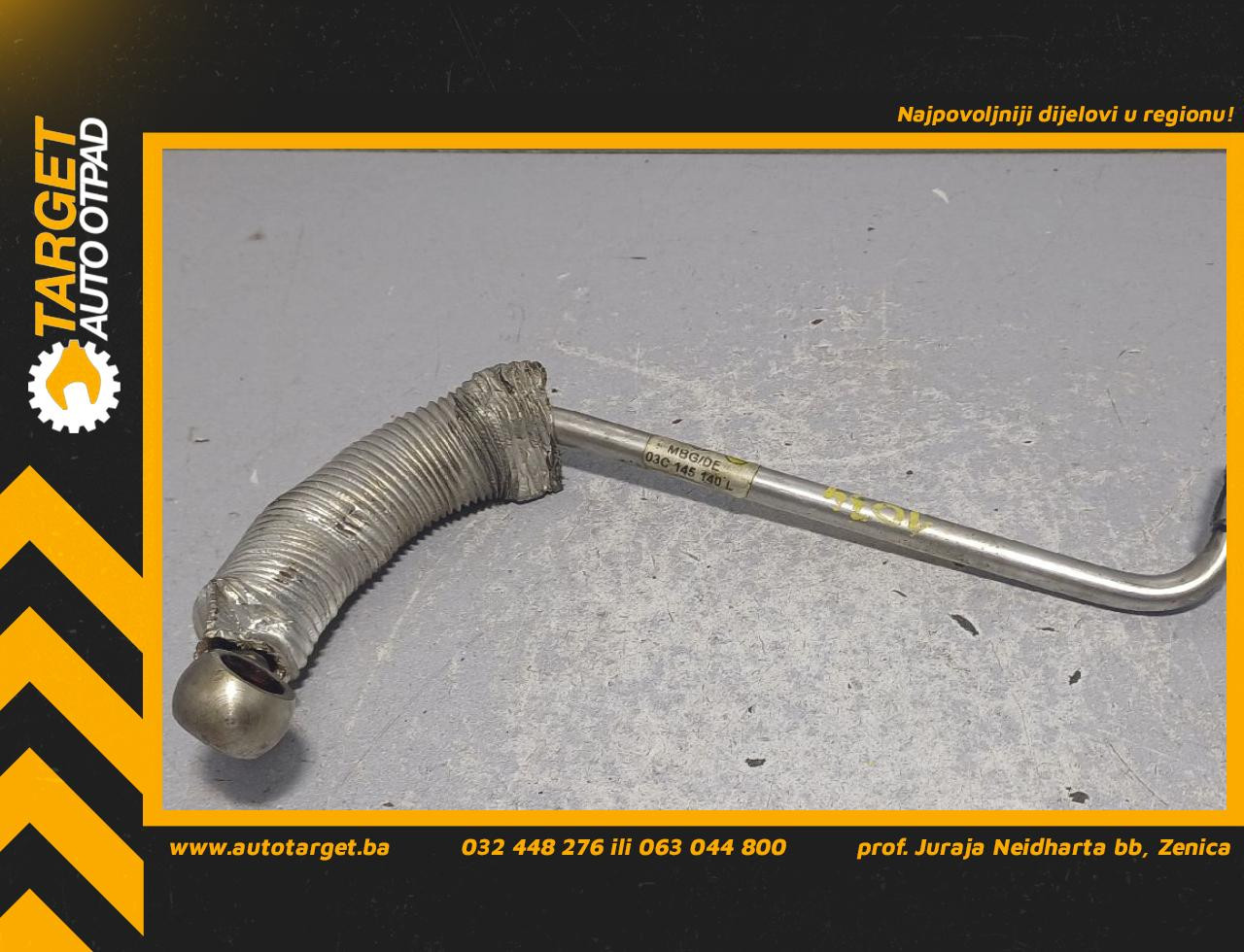 DIJELOVI CRIJEVO TURBINE VW PASSAT B6 > 05-10 1.4 03C145140L