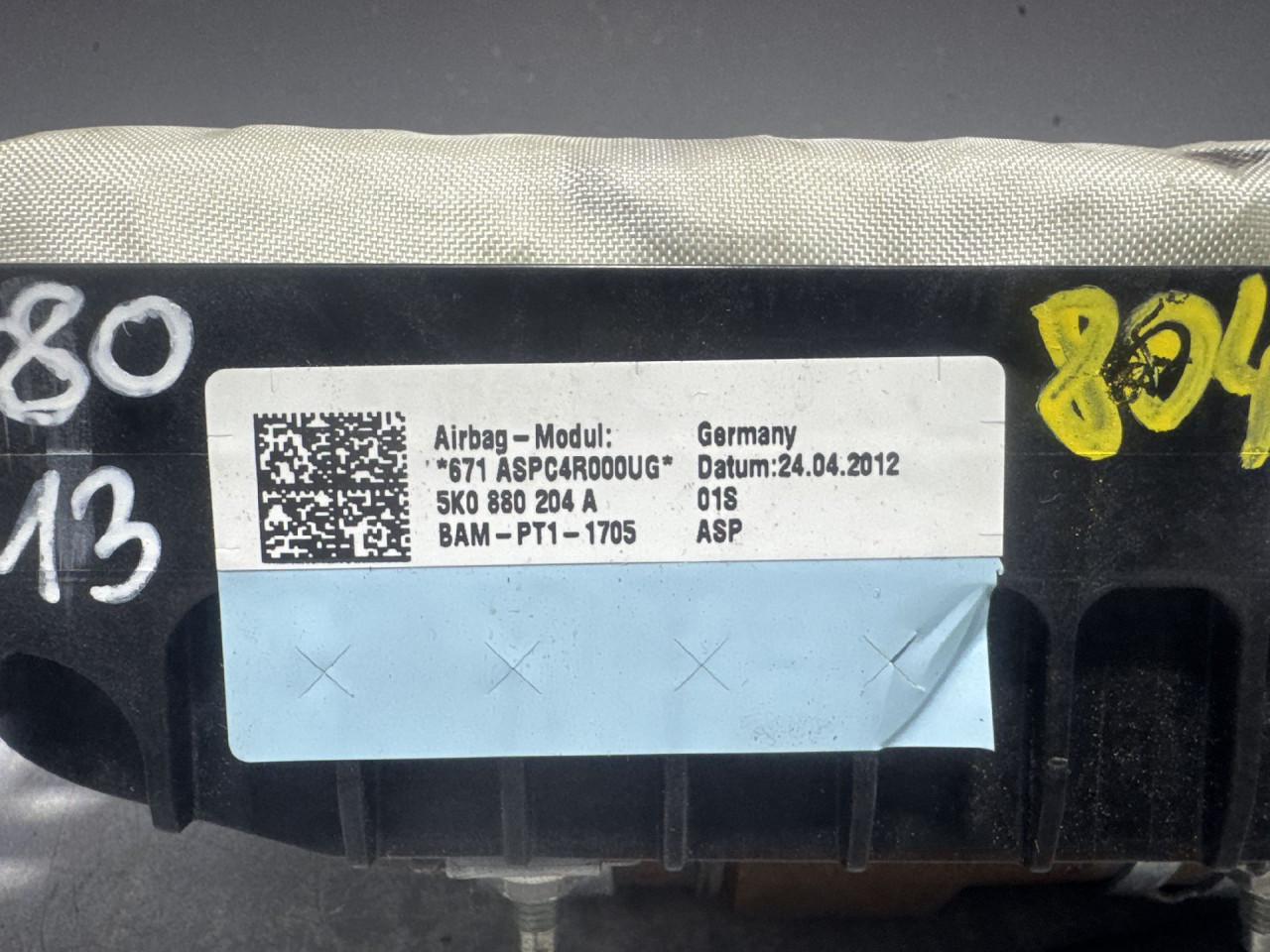 AIRBAG SUVOZACA VW GOLF 6 > 08-12 5K0880204A
