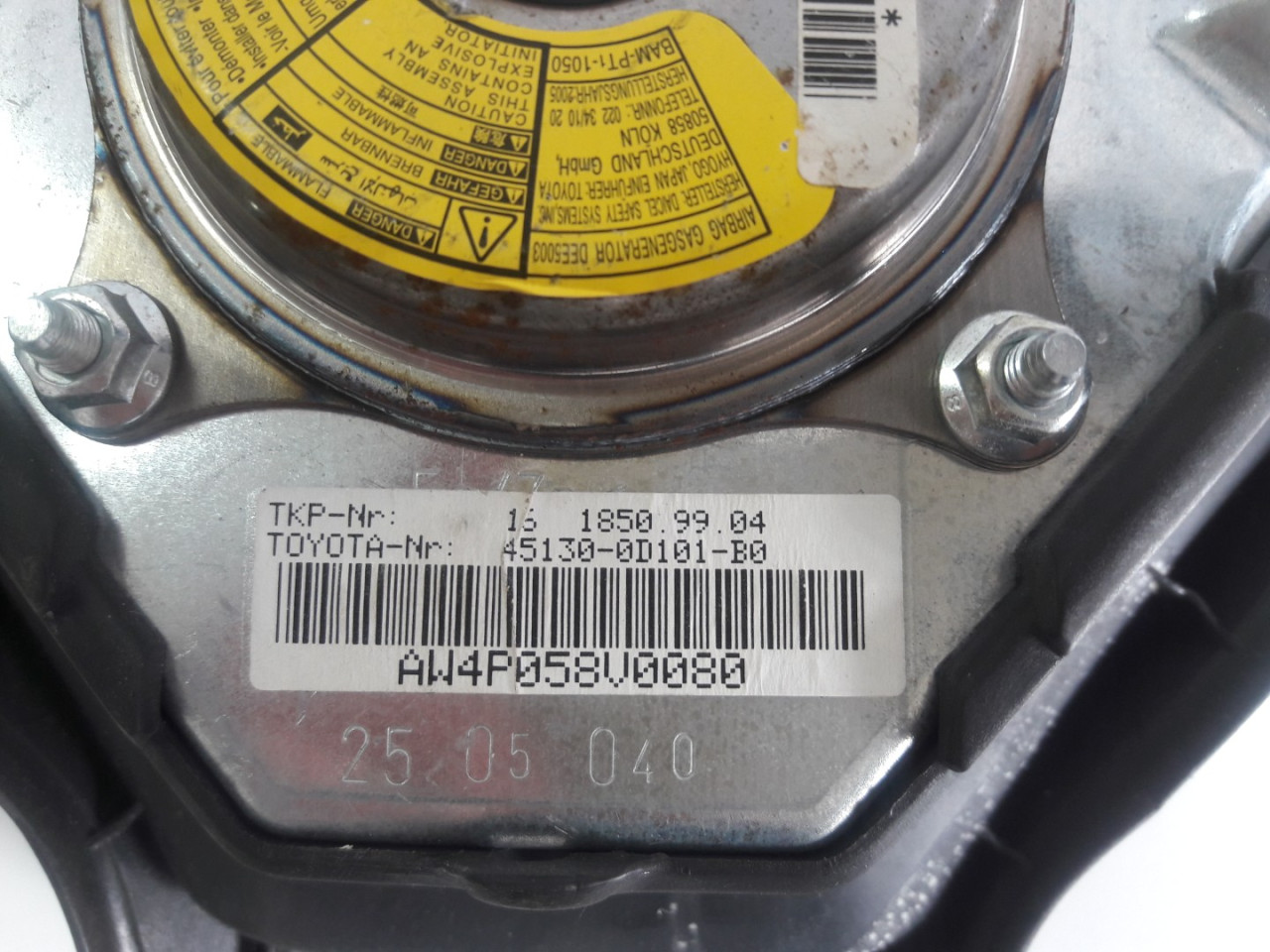 AIRBAG VOLANA TOYOTA YARIS > 99-03 TY320051 451300D101B