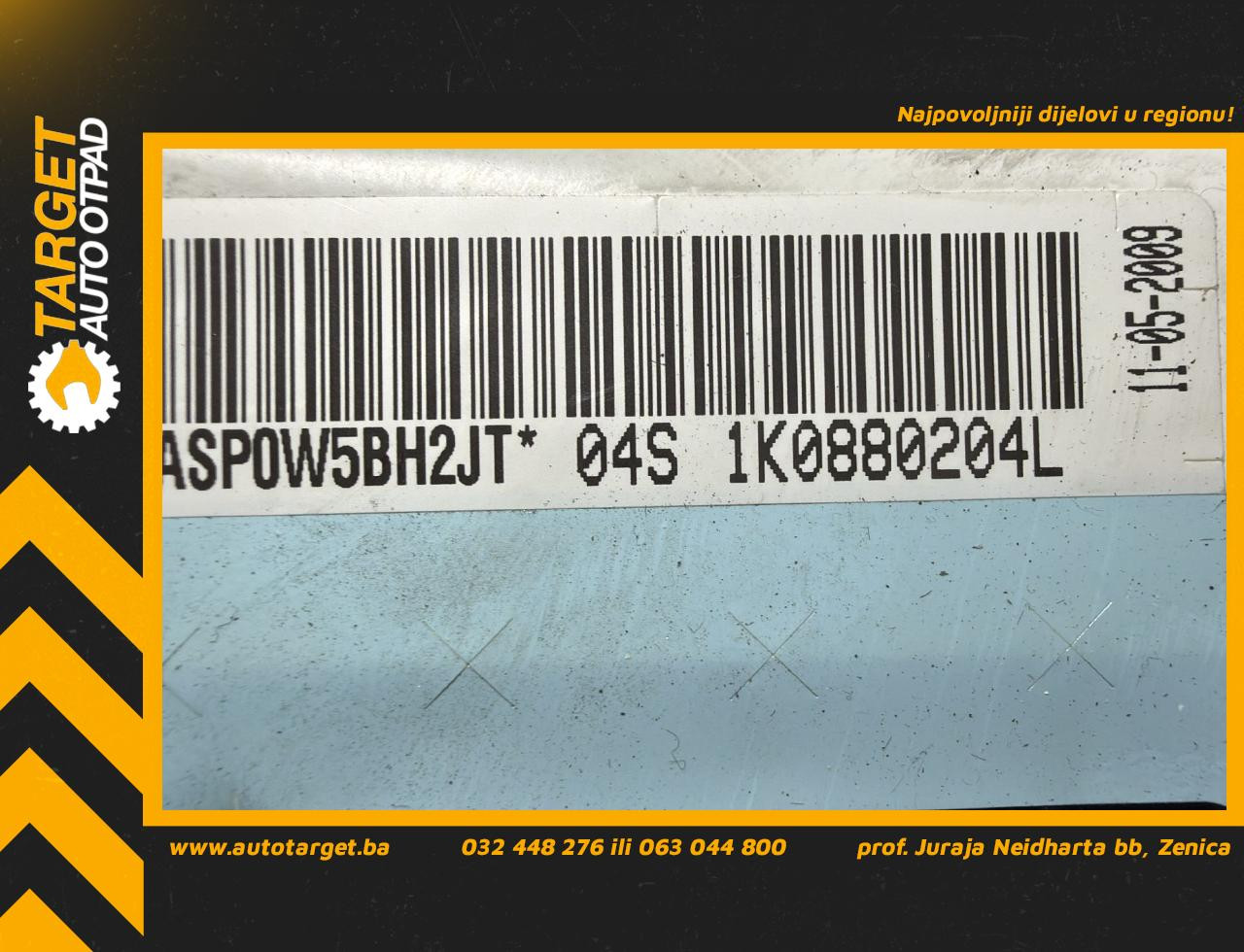 DIJELOVI AIRBAG SUVOZACA VW GOLF 6 > 08-12 2.0 1K0880204L