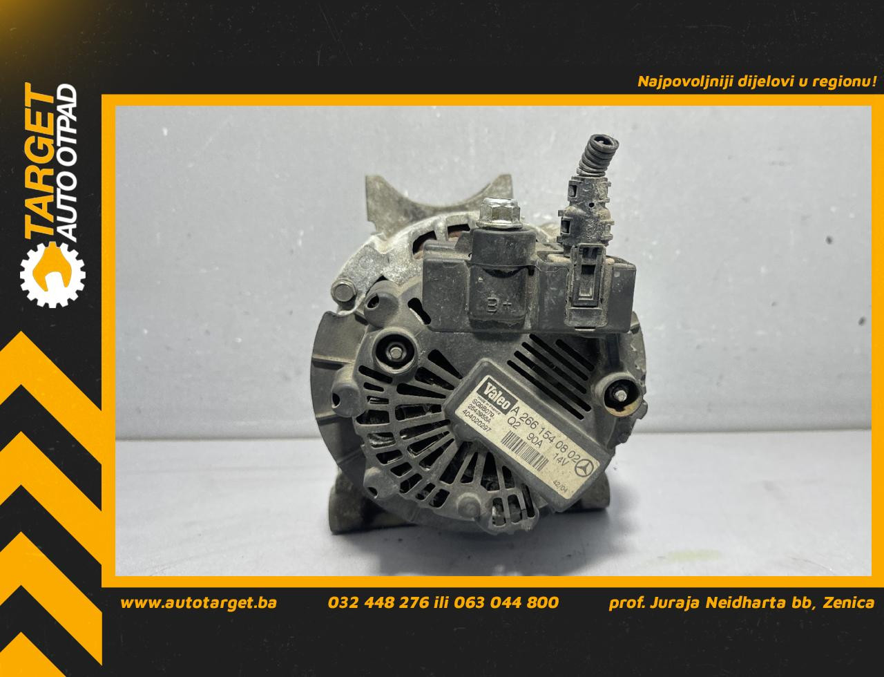 ALTERNATOR MERCEDES A KLASA (W169) > 04-07 A2661540802