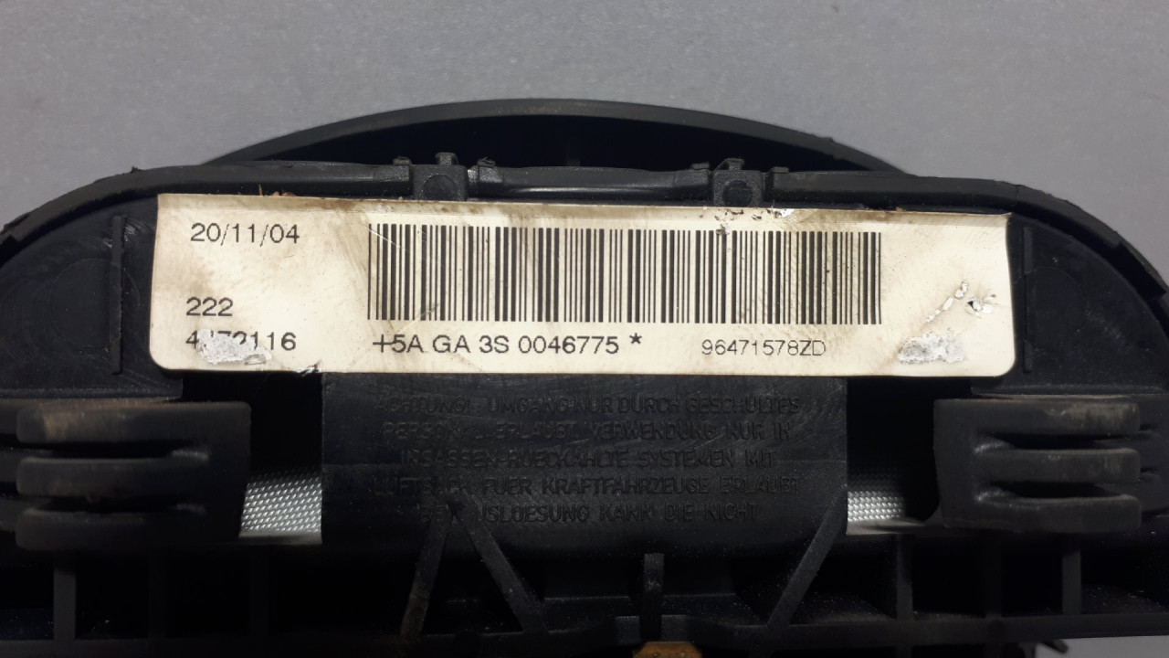 AIRBAG VOLANA CITROEN C4 > 04-08 96471578ZD