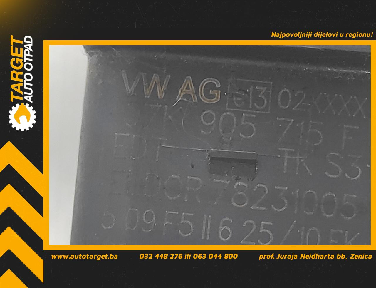 DIJELOVI BOMBINA AUDI A3 > 03-08 2.0 07K905715F
