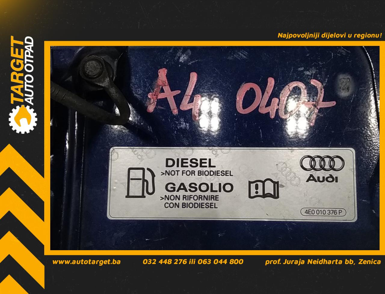 DIJELOVI POKLOPAC REZERVOARA AUDI A4 (B7) > 04-07 4E0010376P