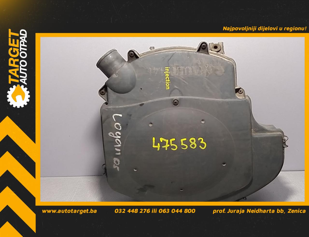 KUCISTE FILTERA ZRAKA DACIA LOGAN > 05-08 7700274013