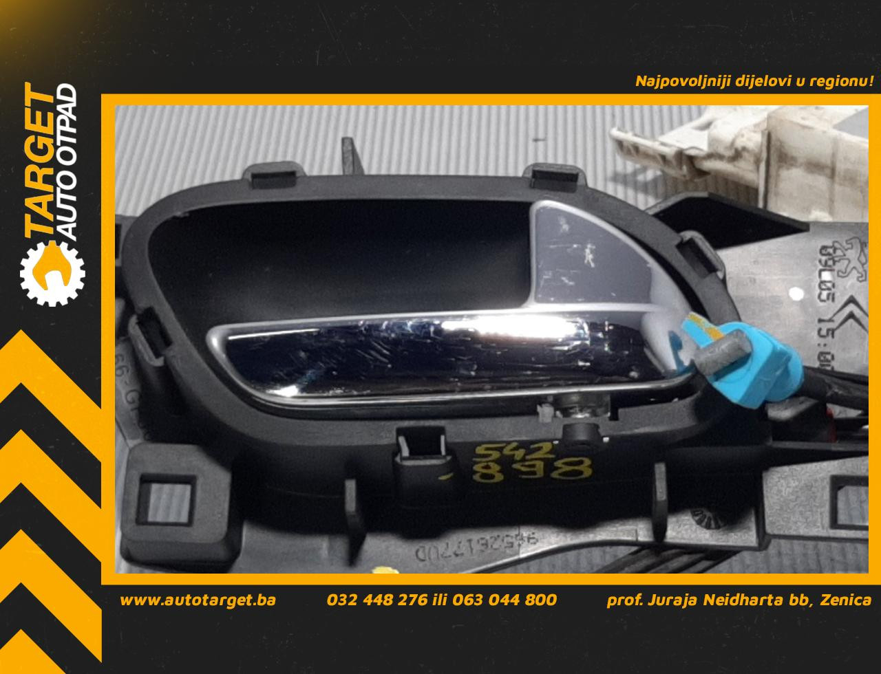 UNUTRASNJA RUCKA VRATA PEUGEOT 407 > 04-07 96526177VD