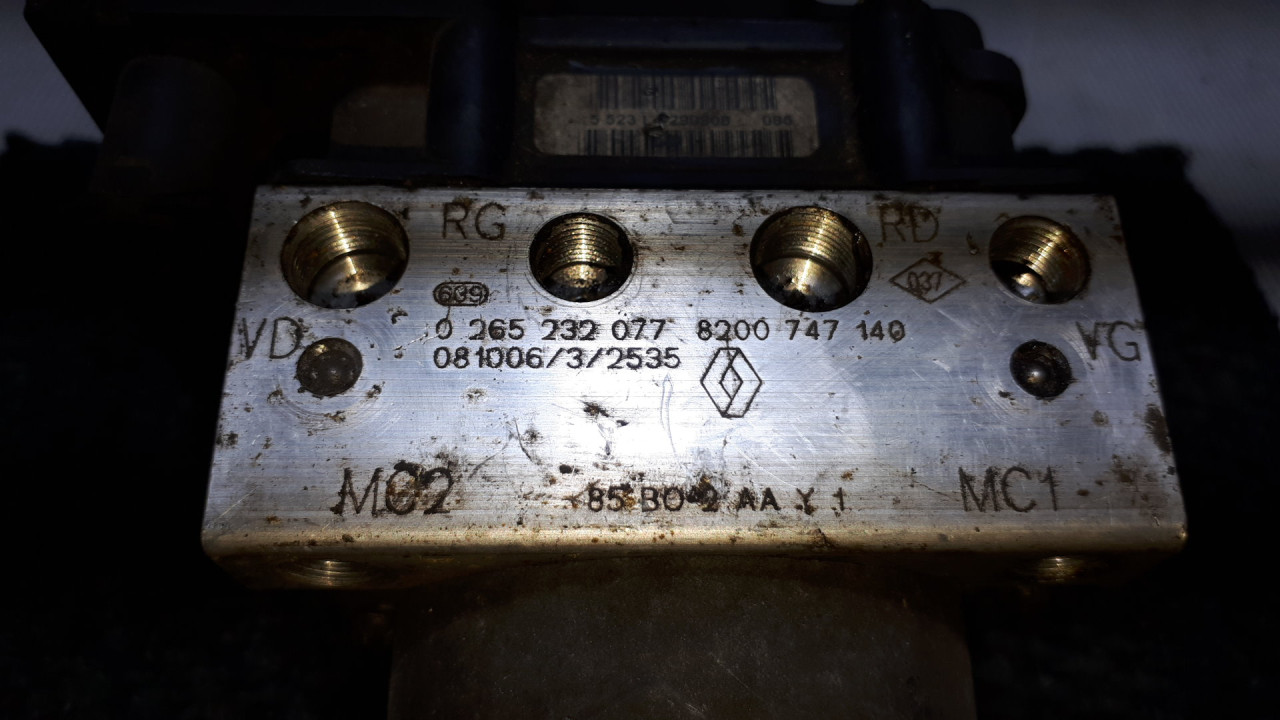ABS ELEKTRONIKA RENAULT CLIO > 09-12 8200747140 0265800