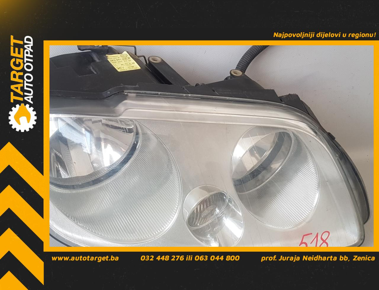 DIJELOVI FAR VW CADDY > 03-10 VW904014 2K0941006B