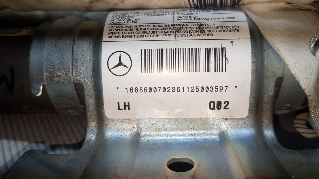 KROVNI AIRBAG MERCEDES ML (W166) > 11-15 A1668600702