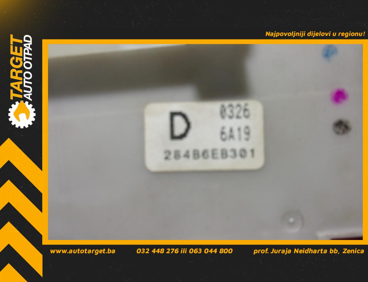 ELEKTRONIKA MODUL NISSAN NAVARA PATHFINDER > 05-09 284B6EB301 284