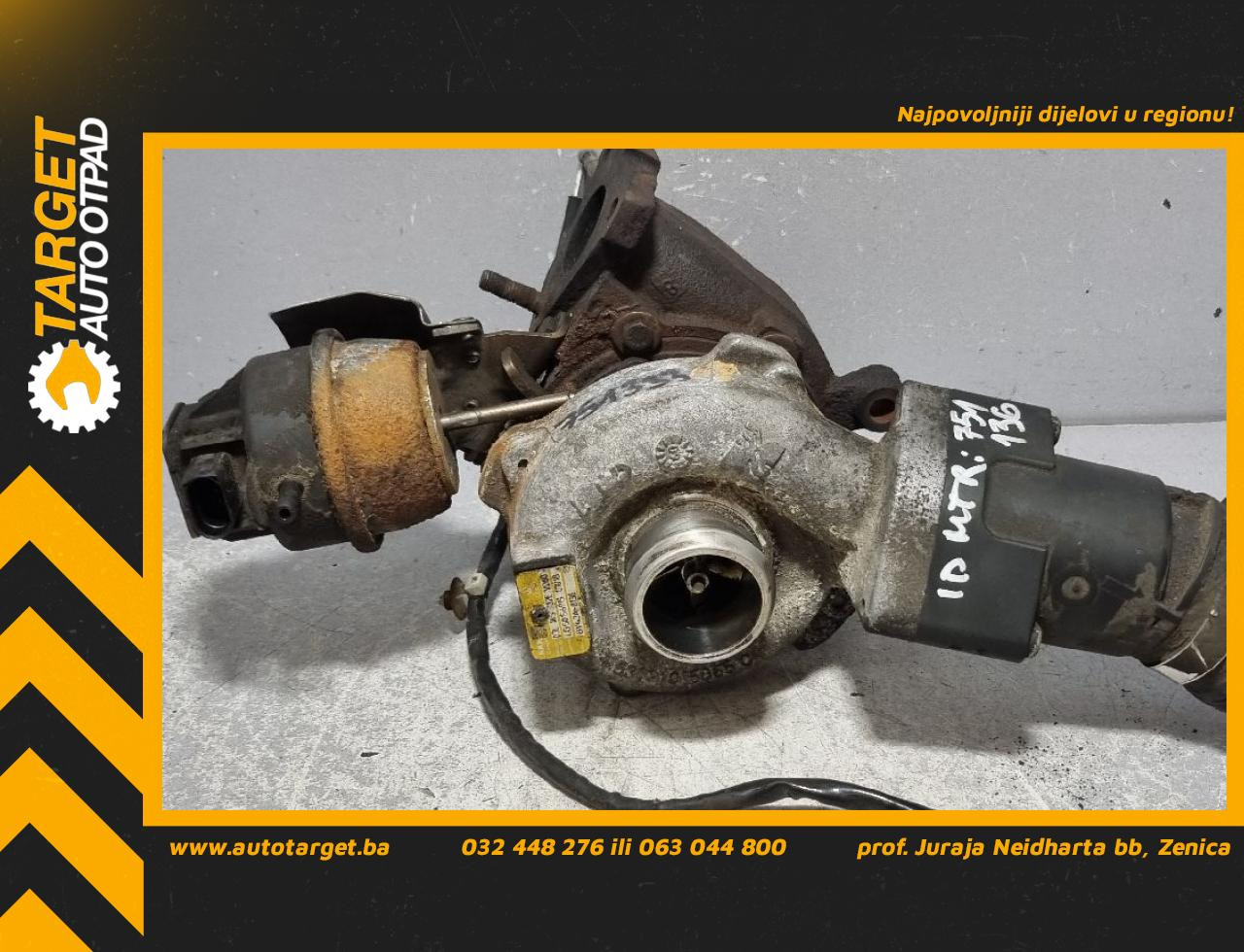 DIJELOVI TURBINA AUDI Q5 > 08-11 2.0 03L145702E