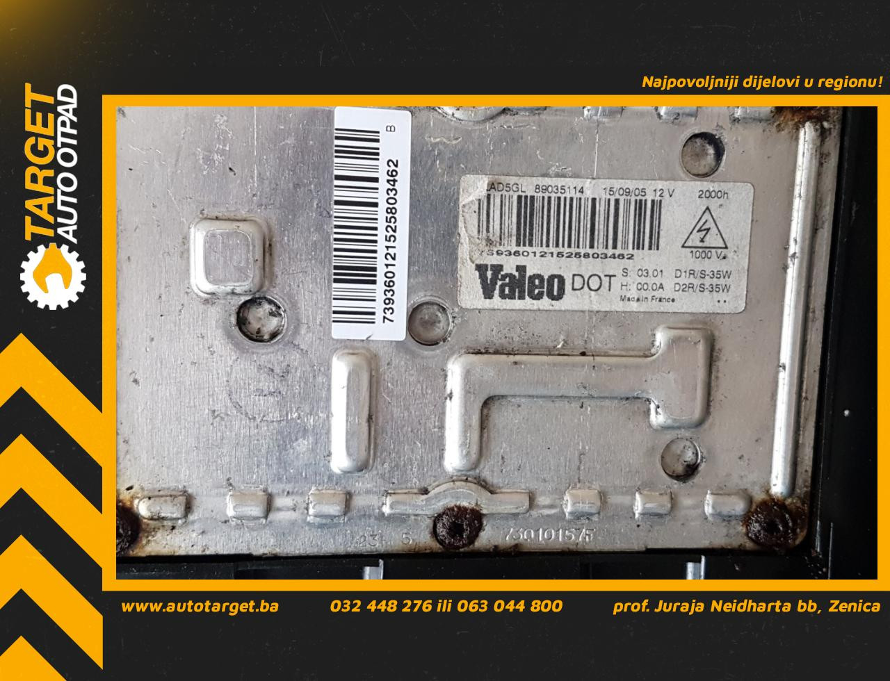 DIJELOVI FAR CITROEN C5 > 04-07 89035114