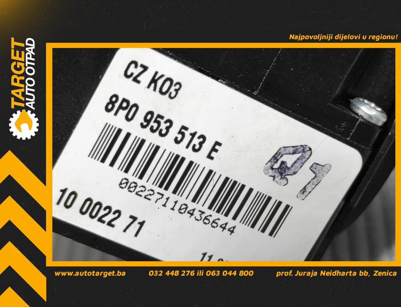DIJELOVI RUCICA VOLANA AUDI A3 > 08-12 8P0953513E