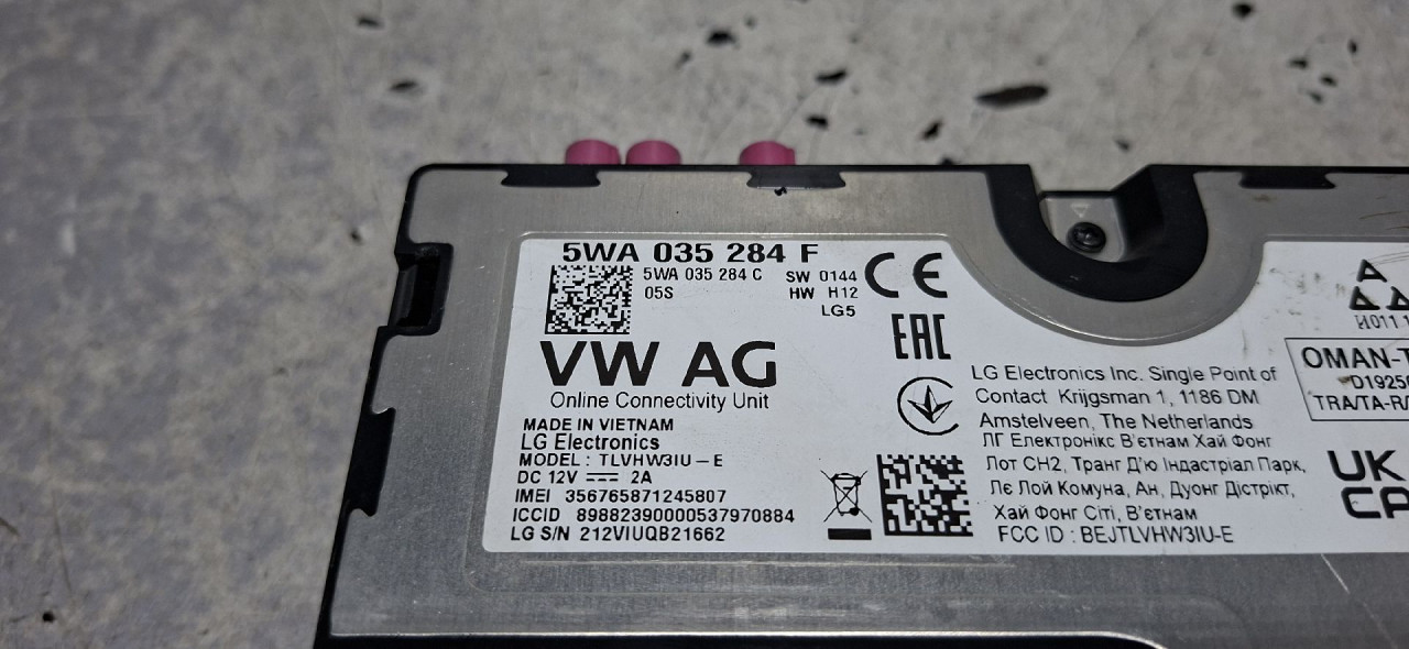 DIJELOVI ELEKTRONIKA MODUL SKODA OCTAVIA > 19- 2.0 5WA035284F