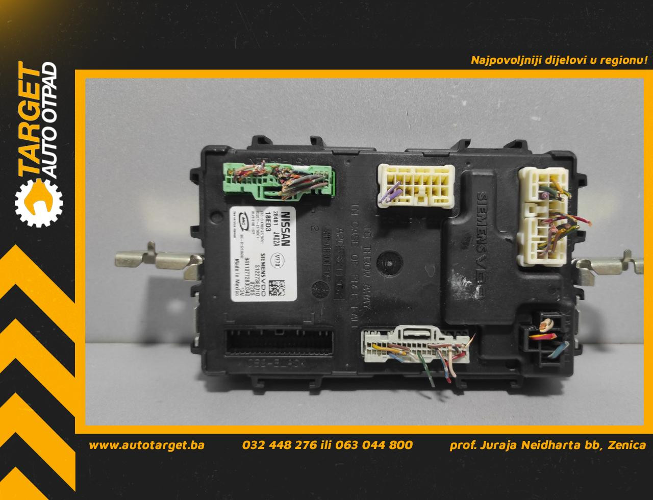 BCM ELEKTRONIKA NISSAN ALTIMA > 07-12 284B1JA02A