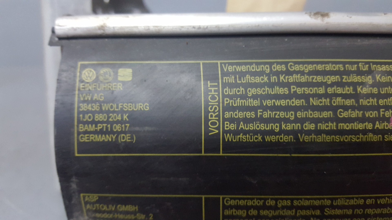 AIRBAG SUVOZACA VW GOLF 4 > 97-03 1J0880204K 002QEP3J0H