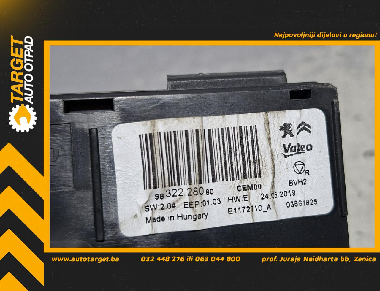 DIJELOVI ELEKTRONIKA MODUL PEUGEOT 308 > 17-21 1.5 9832228080