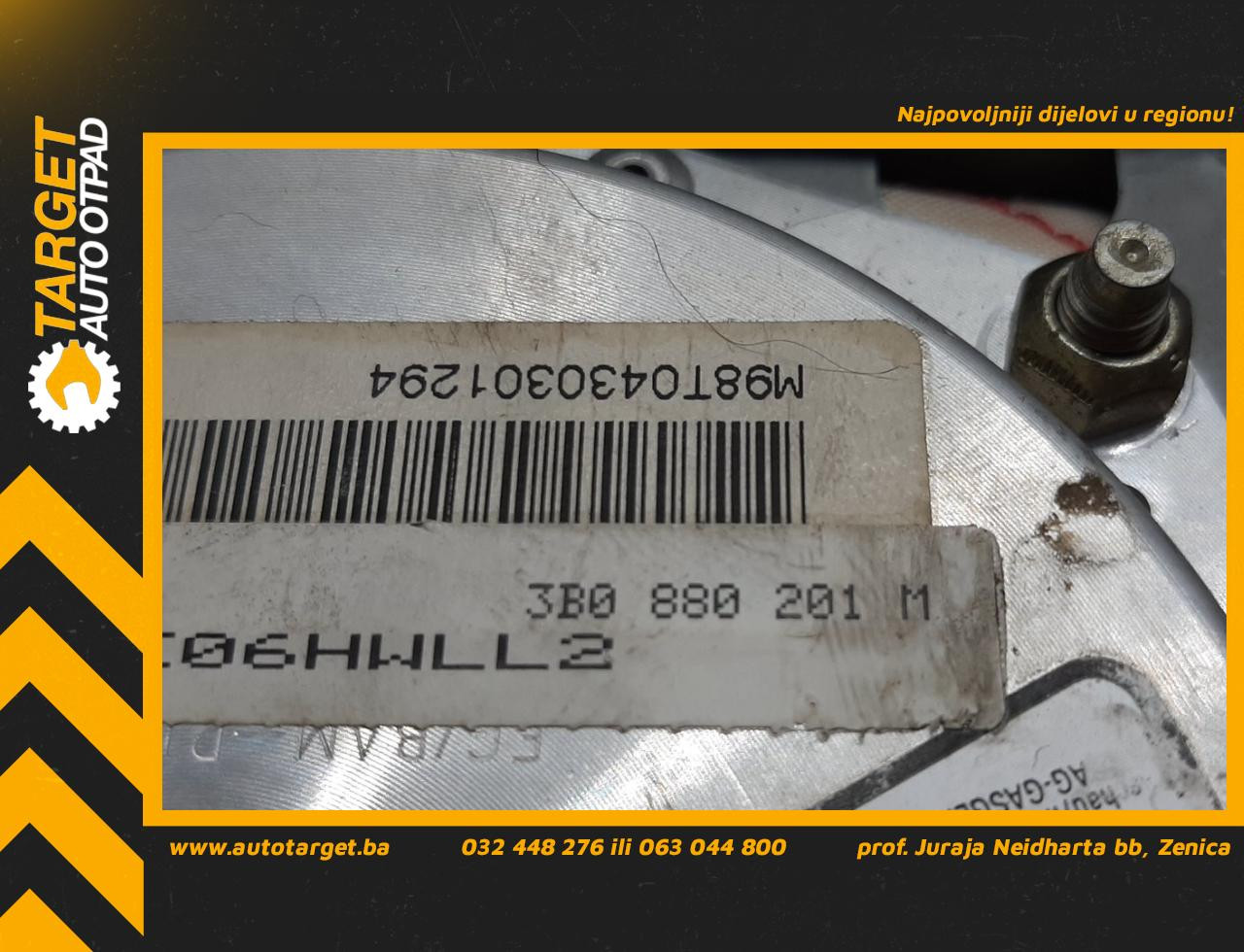 DIJELOVI AIRBAG VOLANA VW PASSAT B5 > 96-00 3B0880201M