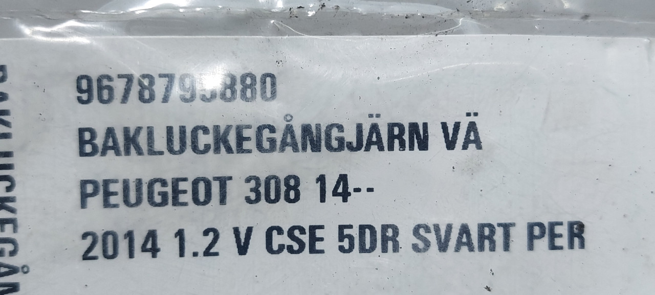 BAGLAMA GEPEKA PEUGEOT 308 > 13-17 9678795880