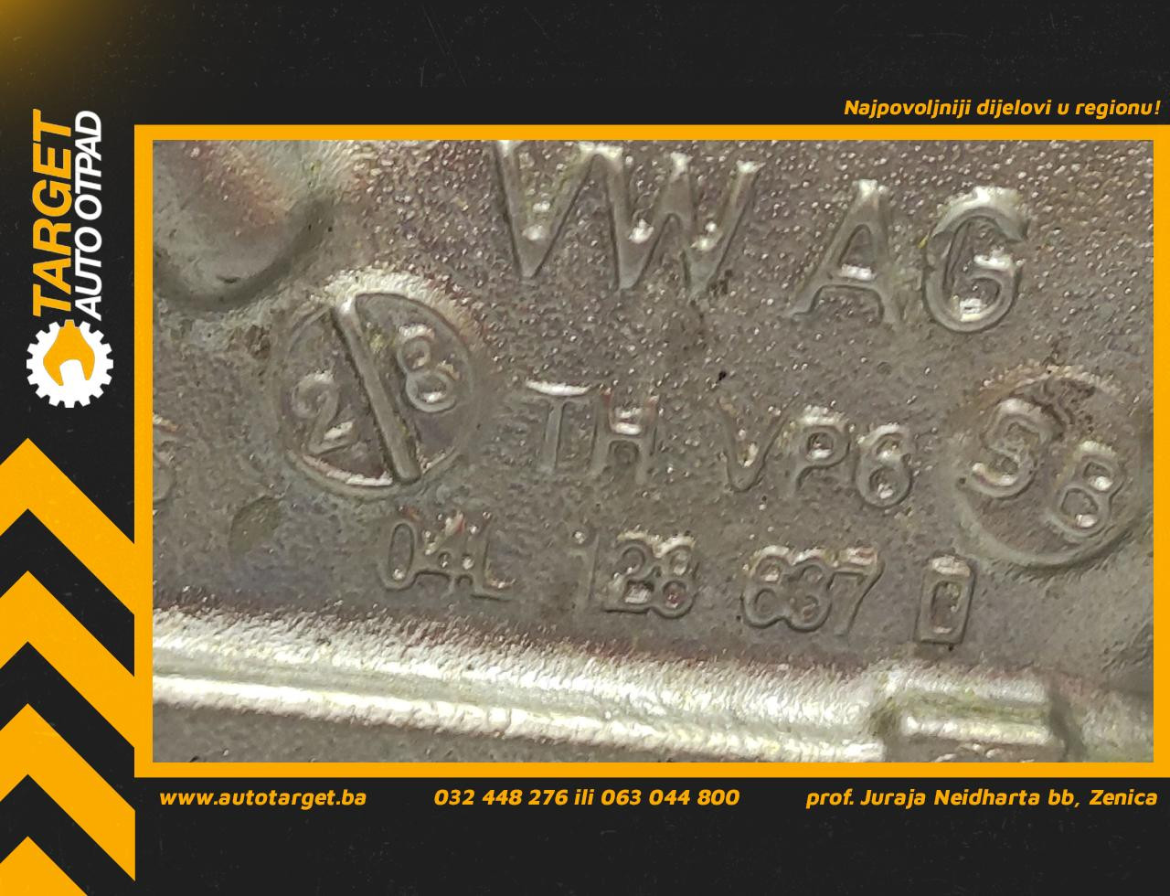 DIJELOVI CRIJEVO VW GOLF 7 > 12-16 04L128637D