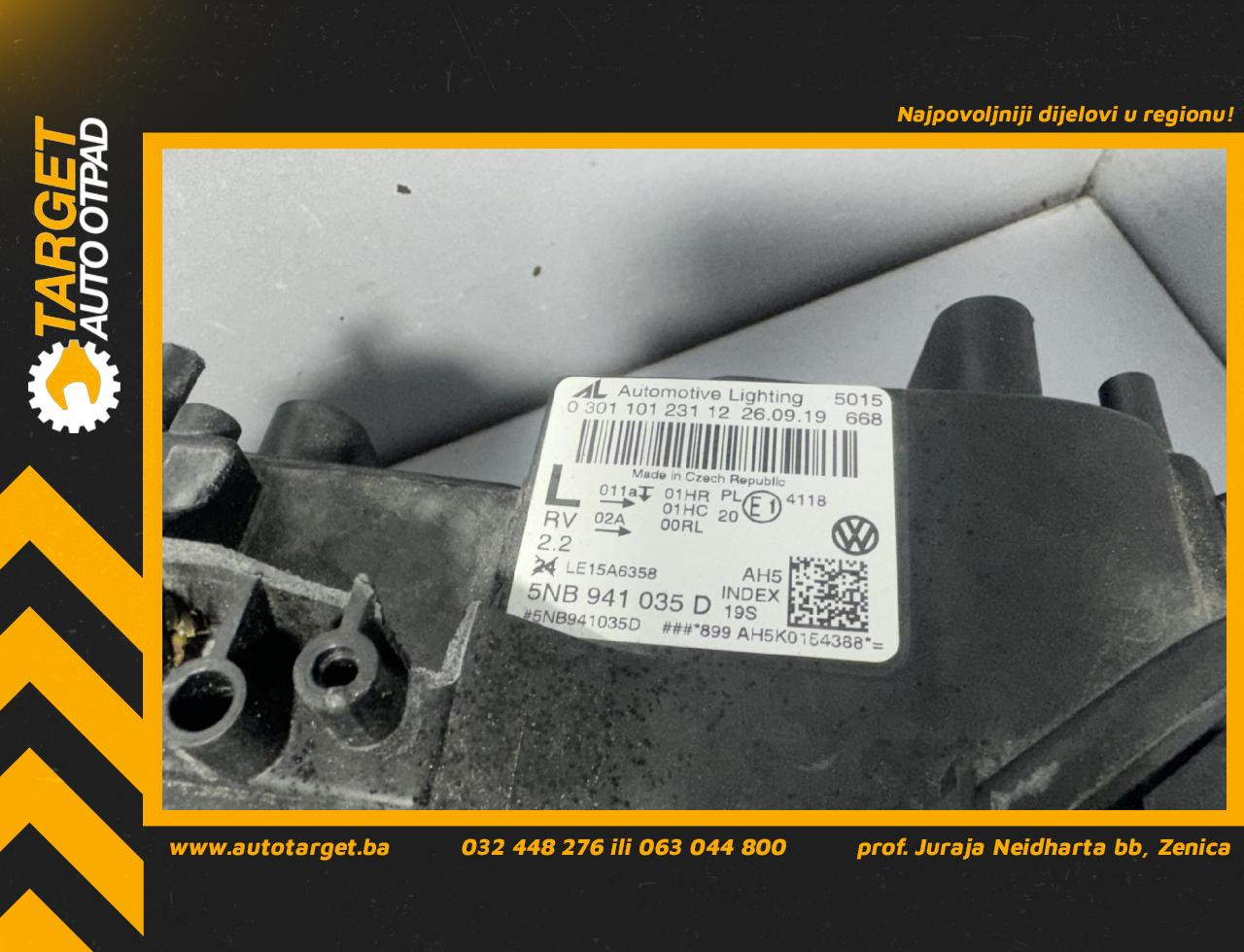 DIJELOVI FAR OSTECEN VW TIGUAN > 16-20 5NB941035D