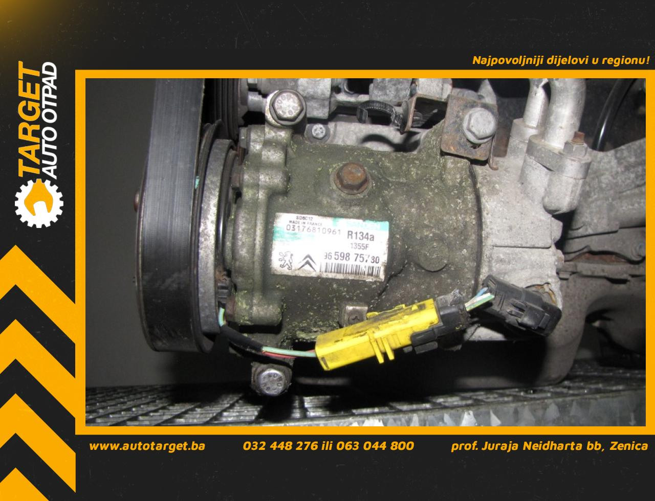 KOMPRESOR KLIME PEUGEOT 308 > 07-11 9659875780 96598757