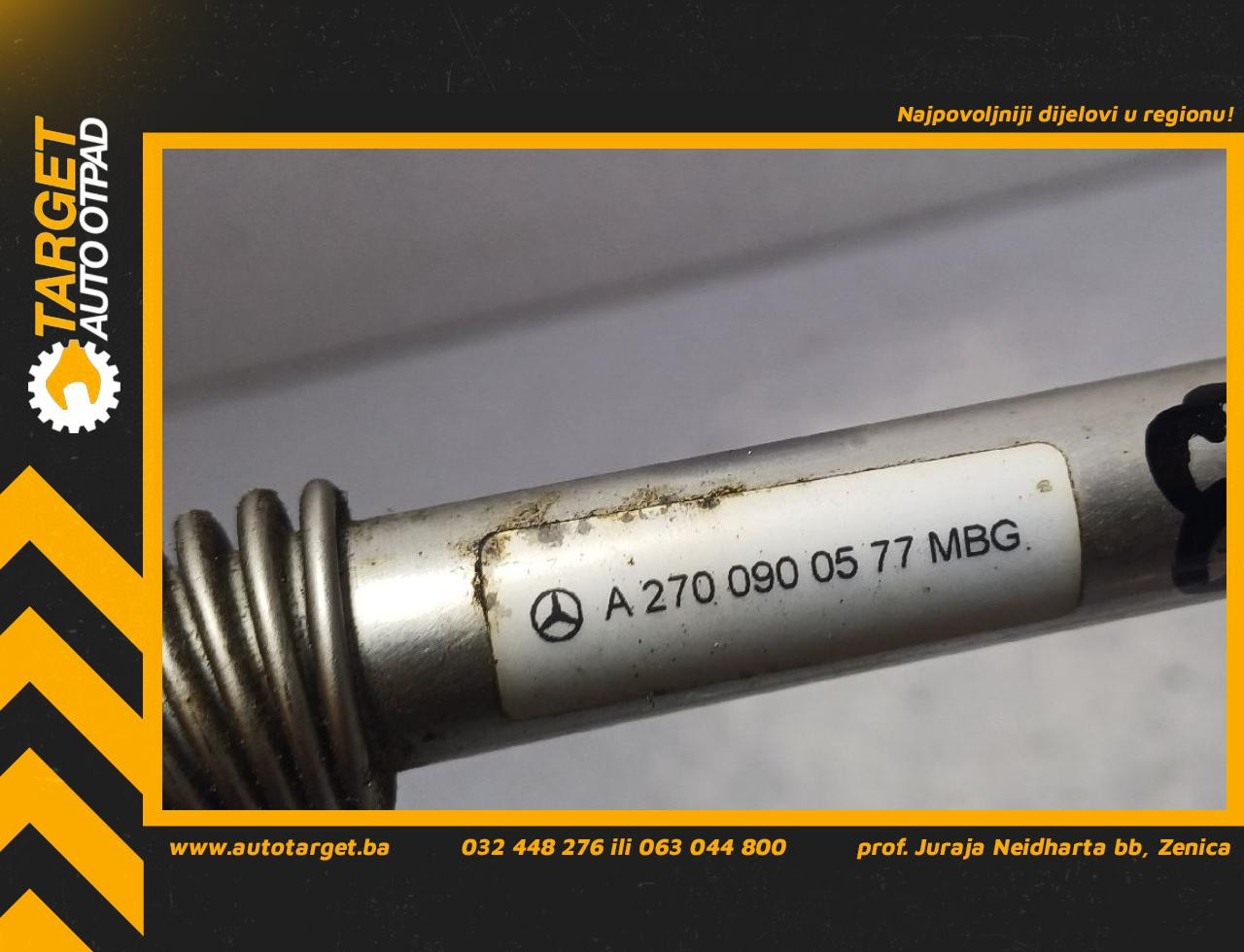 DIJELOVI CRIJEVO MERCEDES B KLASA (W246) > 14-19 1.6 A2700900577