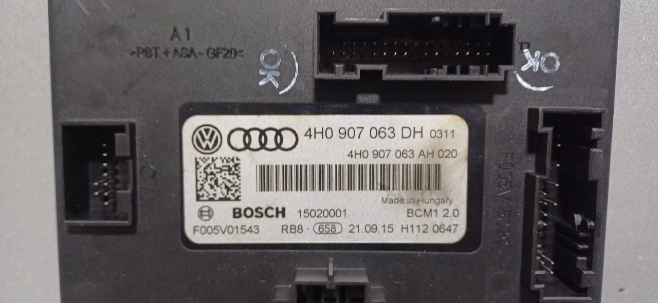 BCM ELEKTRONIKA AUDI A6 4G > 14-18 4H0907063DH
