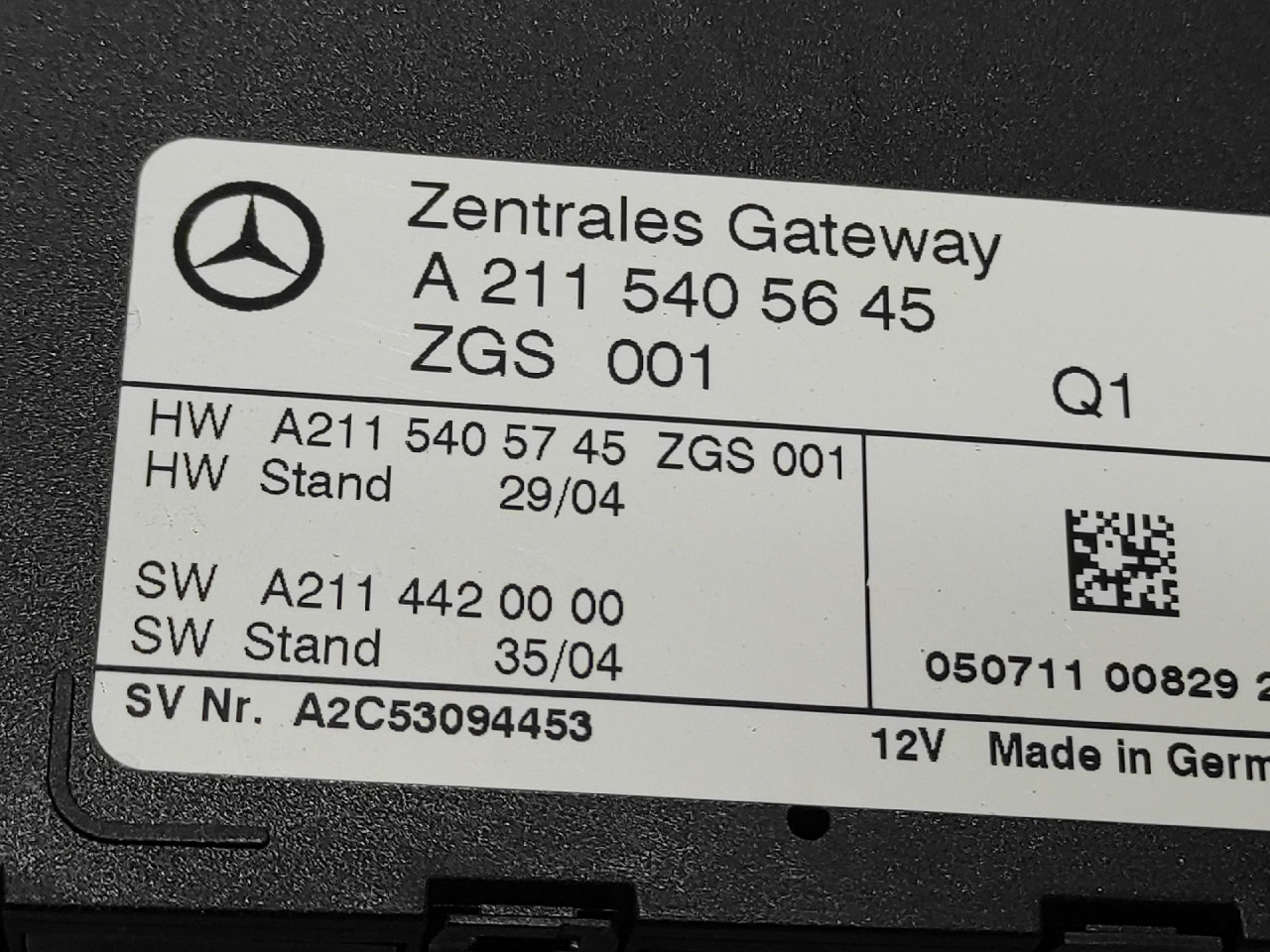 ELEKTRONIKA MODUL MERCEDES E KLASA (W211) > 02-07 A2115