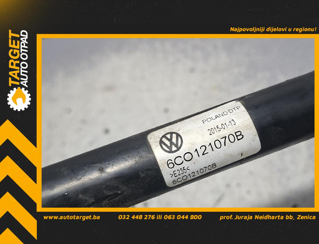 DIJELOVI CRIJEVO VW POLO > 14-17 1.4 6C0121070B
