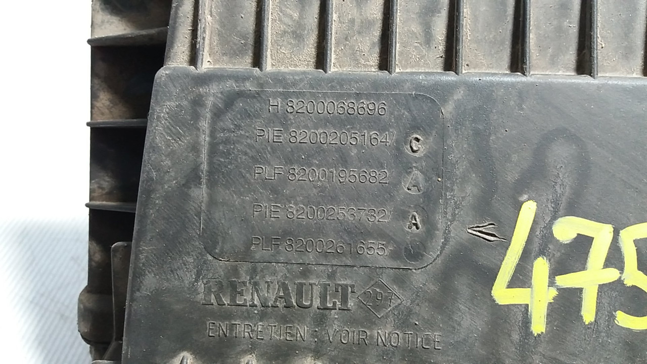 KUCISTE FILTERA ZRAKA RENAULT VEL SATIS > 02-09 8200068