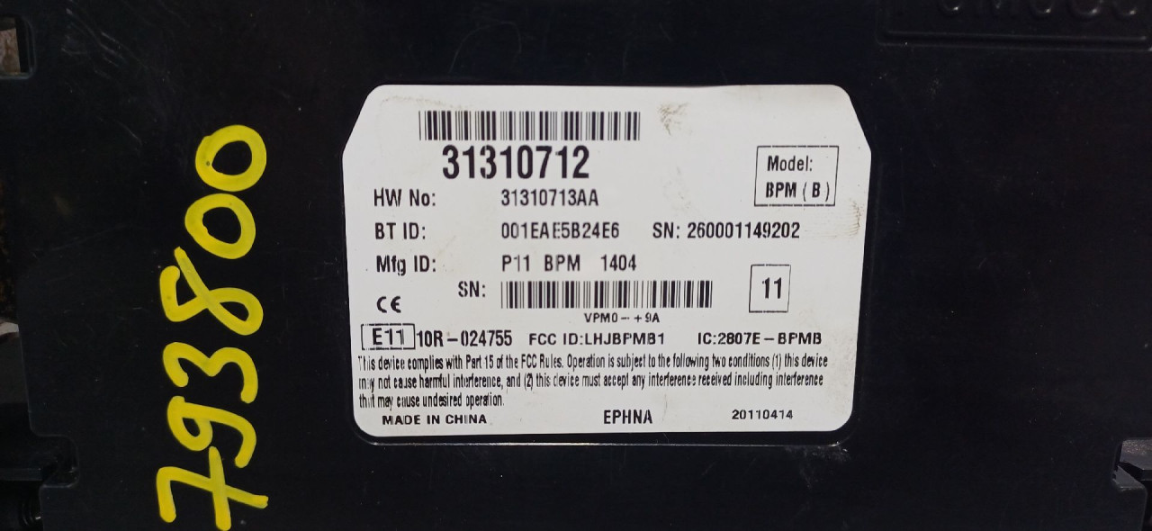 ELEKTRONIKA MODUL VOLVO V70 > 08-11 31310712