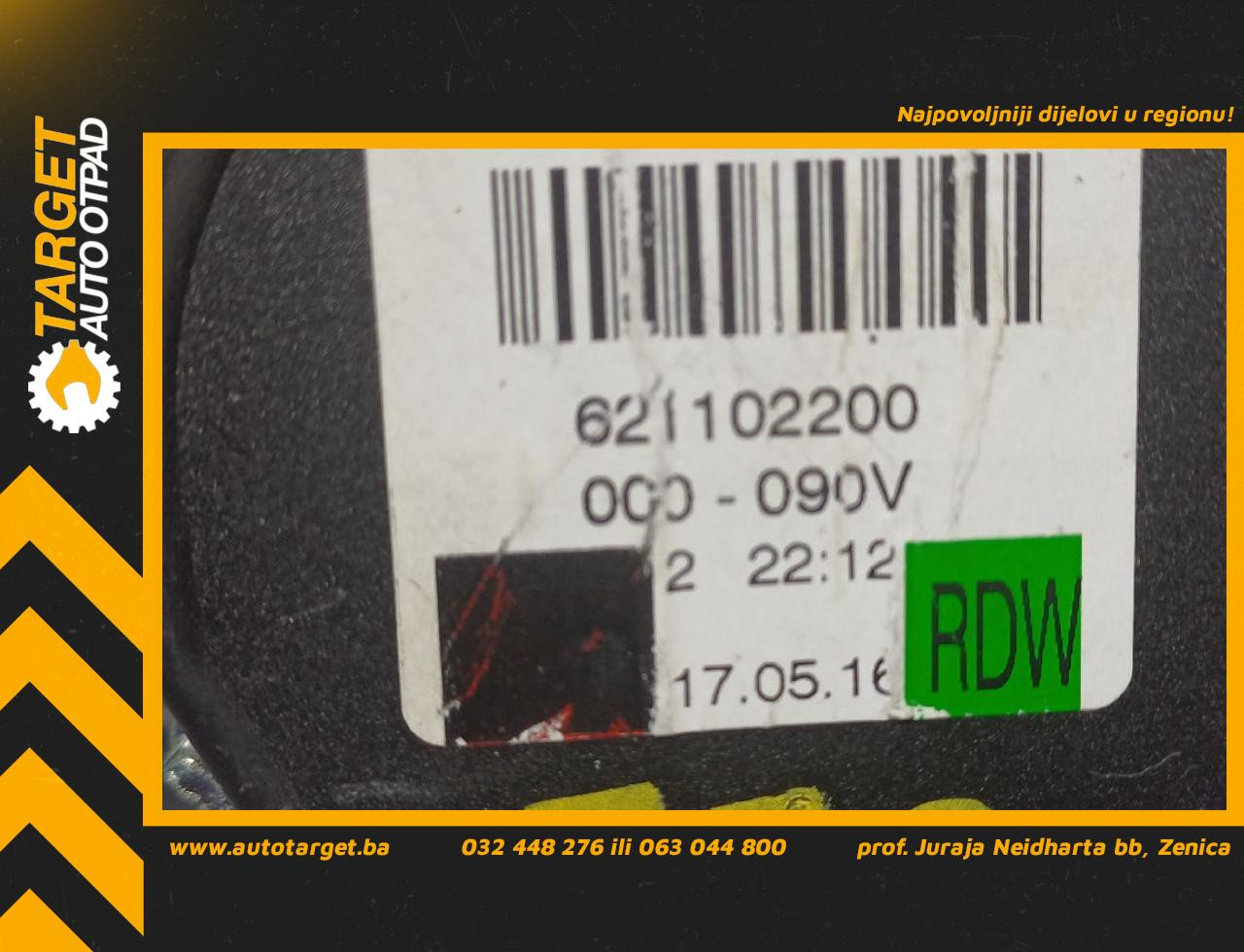 DIJELOVI POJAS VW GOLF 7 > 12-16 1.2 621102200