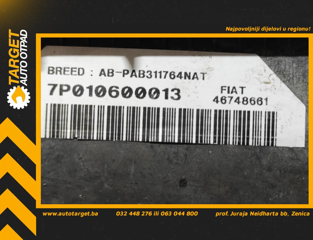 DIJELOVI AIRBAG SUVOZACA ALFA ROMEO 147 > 05-09 46748661