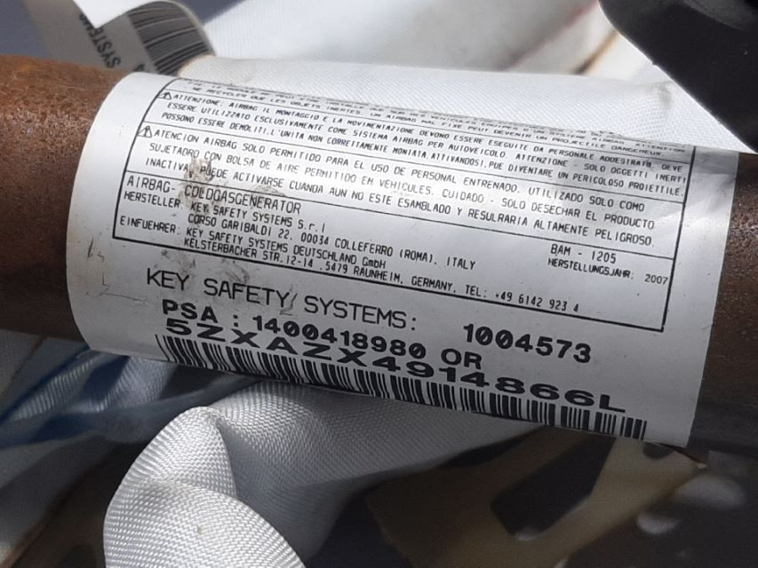 KROVNI AIRBAG CITROEN C8 > 02-14 1400418980