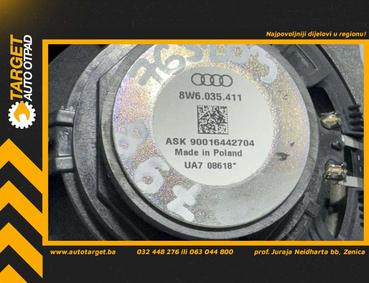 DIJELOVI ZVUCNIK AUDI A5 (F5) COUPE > 17 - 2.0 8W6035411