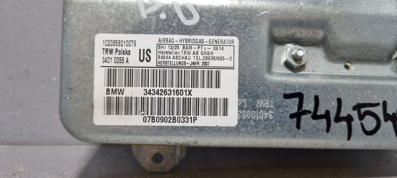 AIRBAG VRATA BMW X3 (E83) > 07-10 34342631601X