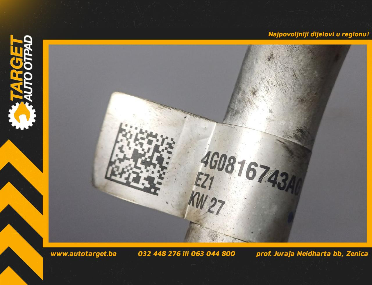 DIJELOVI CRIJEVO KLIME AUDI A7 > 14 - 18 3.0 4G0816743AG