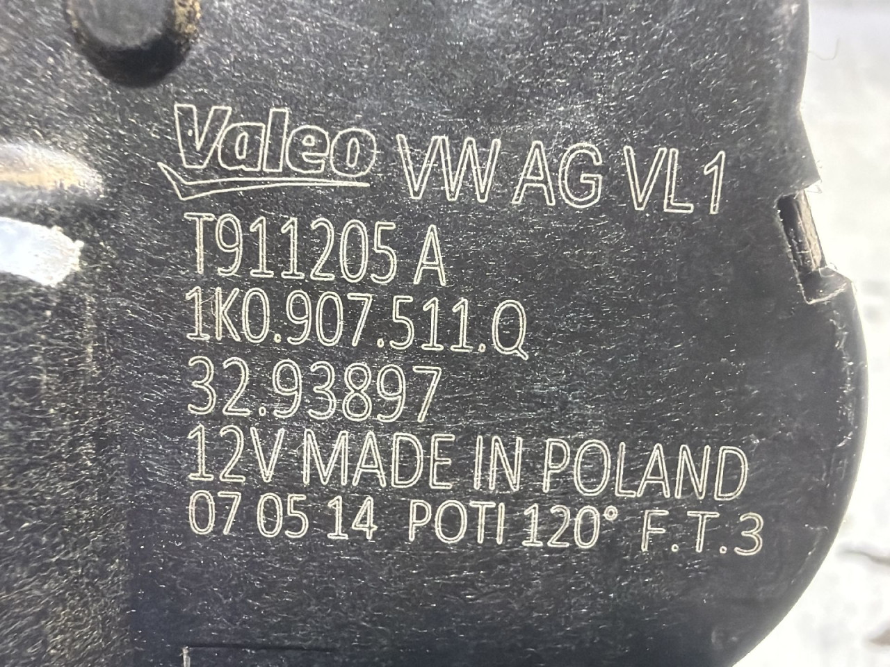 DIJELOVI MOTORIC KLAPNE VW TIGUAN > 11-15 1K0907511Q