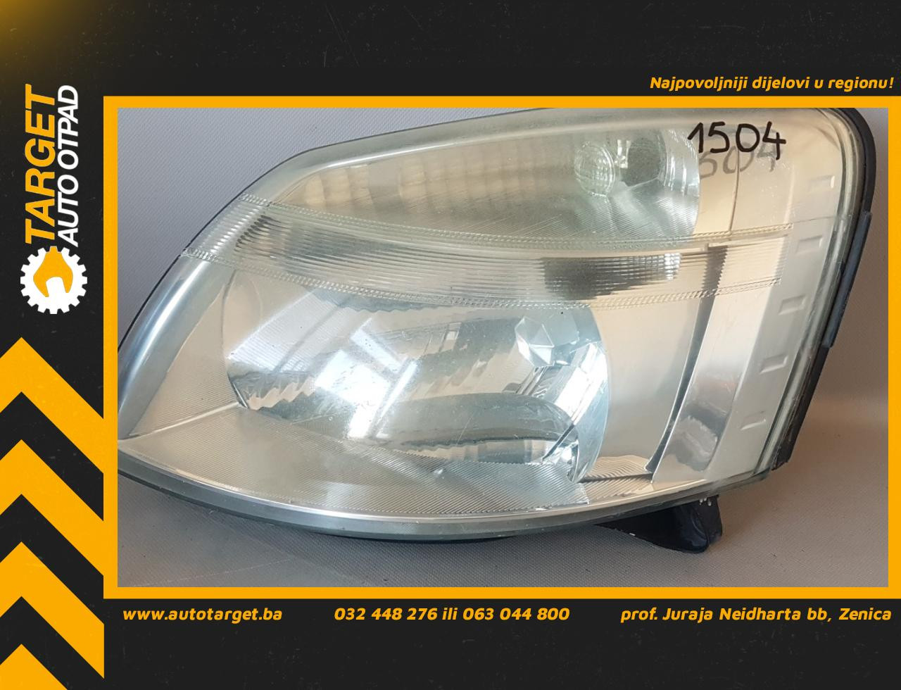 DIJELOVI FAR PEUGEOT PARTNER > 03-08 9644150880