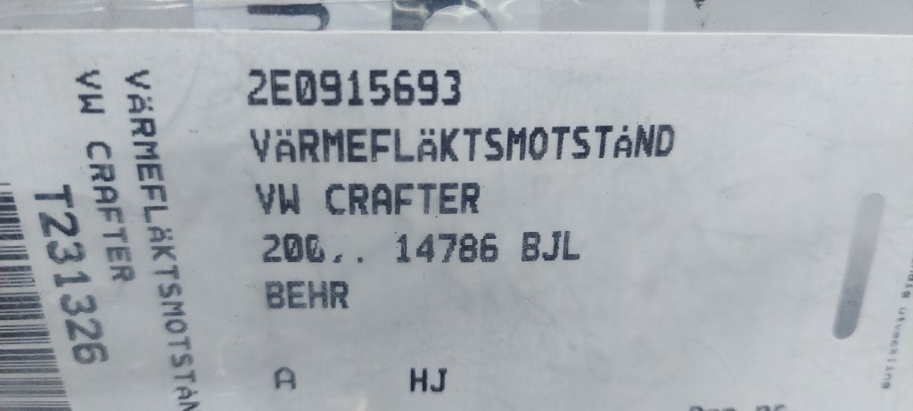 ELEKTRONIKA REOSTAT VW CRAFTER > 05-11 2E0915693