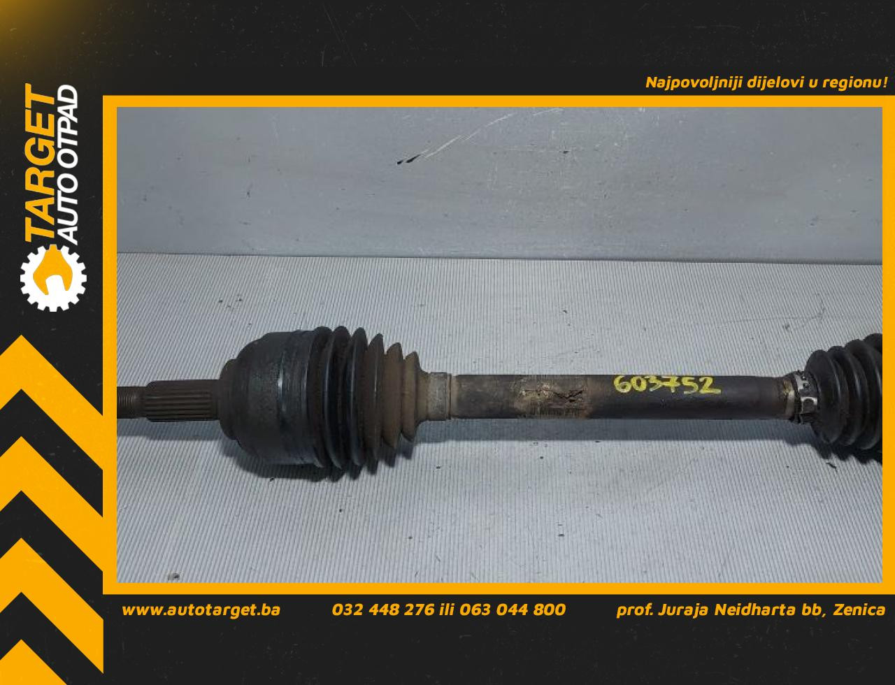 DIJELOVI POLUOSOVINA RENAULT MODUS > 04-07 1.5 8200261841