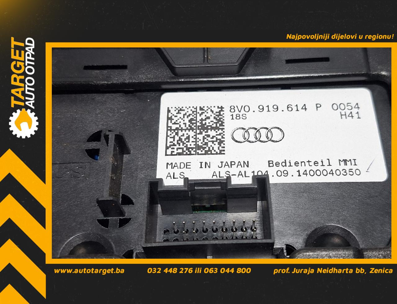 CENTRALNA KONZOLA AUDI A3 (8V1/8VA) > 12-16 8V0919614P